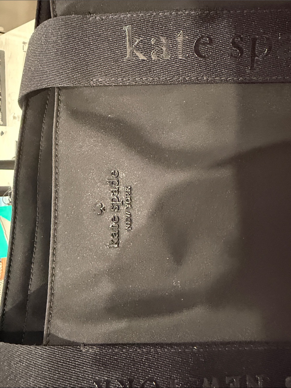 kate spade Black Nylon tote Bag with Logo Webbing - Picture 2 of 13